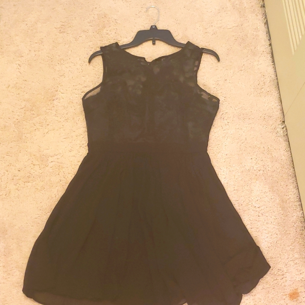 Black cocktail dress